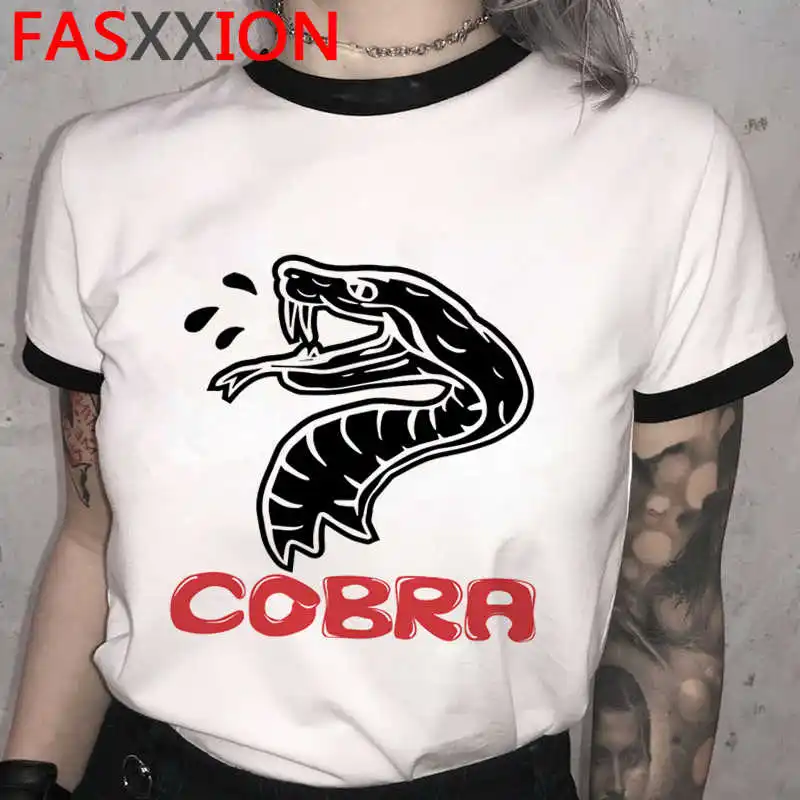

Футболка с принтом кобры Кай, летняя мужская одежда для пар, милый уличный Топ ulzzang kawaii, белая футболка, футболка, топ, винтажные футболки tumblr