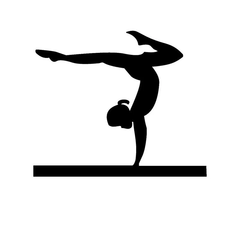 

Индивидуальные Женские гимнастические наклейки баланс компьютер Автомобиль Стайлинг наклейка