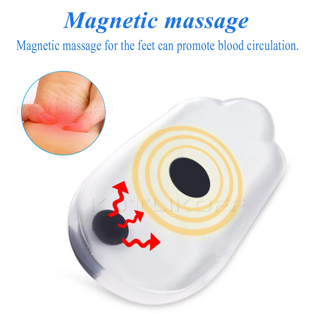 Magnetic Massage Insoles Gel O/X Type Leg Orthotics Heel Pads Corrective Valgus Varus Foot Magnet Massage Insoles Insert Pads