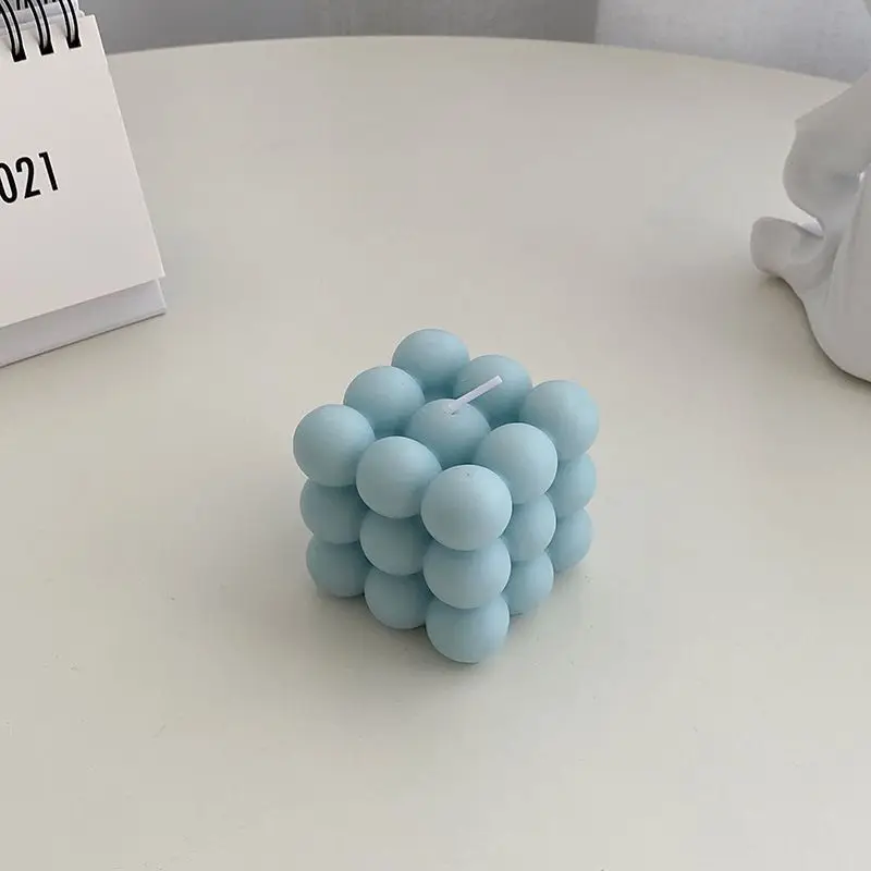 

Простой волшебный куб в стиле ins, ароматерапия, Свеча для спальни, домашний креативный фотореквизит из искусственного соевого воска