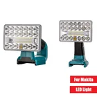 Портативный светильник рабочий инструмент светодиодный светильник USB зарядное устройство для Makita 12 Вт 18 Вт 14,4 в-20 в литий-ионный аккумулятор BL1830 BL1860 BL1845 LXT400 фонарик