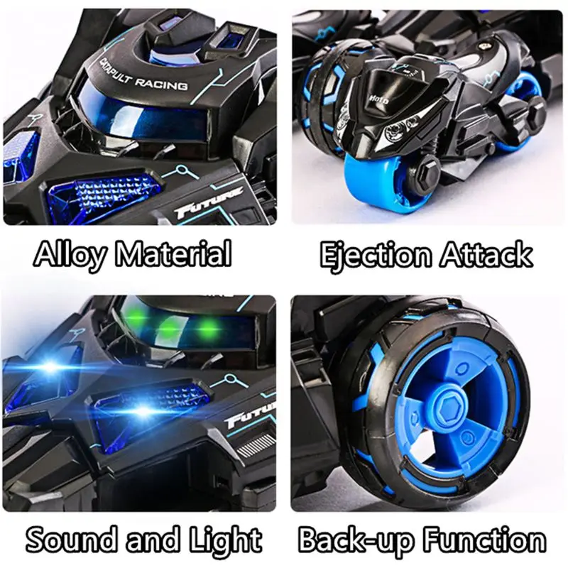 

Pull Back Cars Toys, Pull Back Vehicles Motorcycle Launcher Toy Die-cast 3 in 1