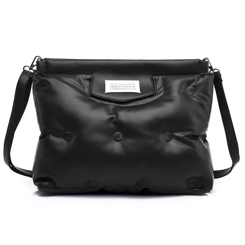 

Pillow Bag For Women 2021 Soft Eiderdown Bags Winter Women Handbag Waterproof Leather Crossbody Bag Female Cotton Clutche