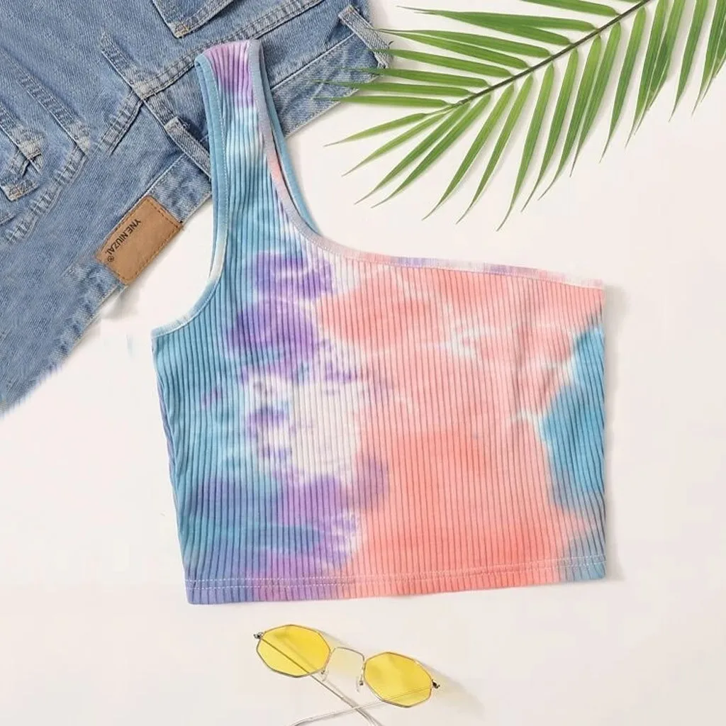 Женский топ на бретелях с завязками повседневный сексуальный открытыми плечами