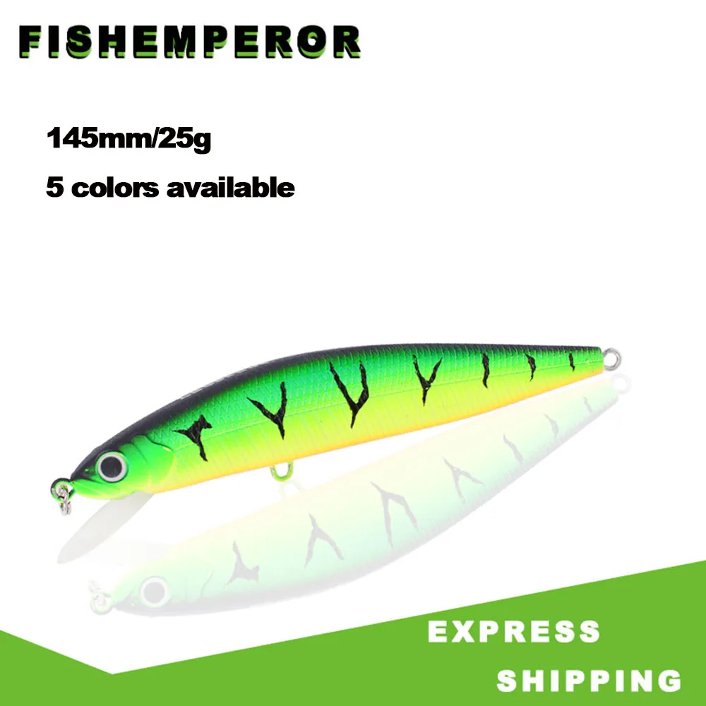 

1 PCS/Lot 145 mm 25 g Minnow Fishing Lures Wobbler Hard Baits Crankbaits ABS Artificial Lure For Bass Pike Fishing Tackle