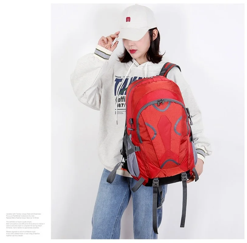 Outdoor Bag Backpack with Bracket Carrying System Hiking Backpack Cycling Backpack  Hiking Bag