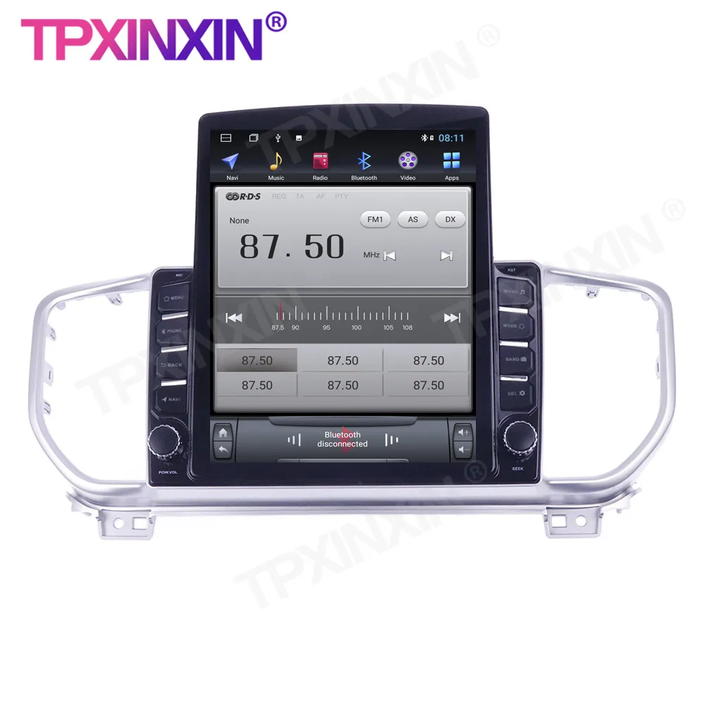 저렴한 차량용 멀티미디어 플레이어 안드로이드 10 GPS 내비게이션 무선 카플레이 IPS, 기아 KX5 2016 + DSP 테슬라 스크린 헤드 유닛 오디오 라디오