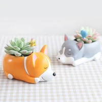 3pcspack reusable 3d dog shape flowers pots silicone mold non stick reusable home school diy art crafts making tools