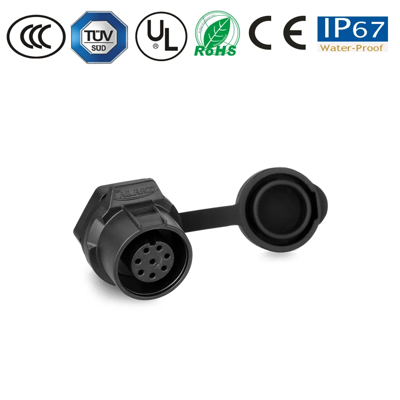 Waterproof connector cable wire male plug female socket panel M12 8pin led lamp/outdoors tv/solar/electronics pastic | Обустройство
