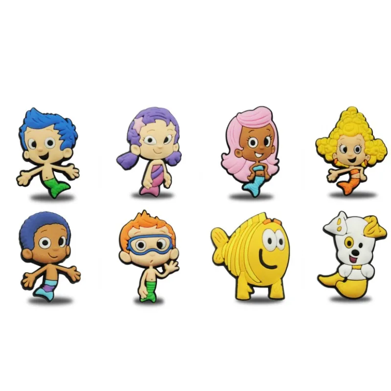5009 mix8pcs 8 шт. Kawaii Bubble Guppies Мультяшные магниты на холодильник ПВХ магнитная наклейка магниты на холодильник украшение дома детская игрушка подарок - Цвет: 5009 mix8pcs