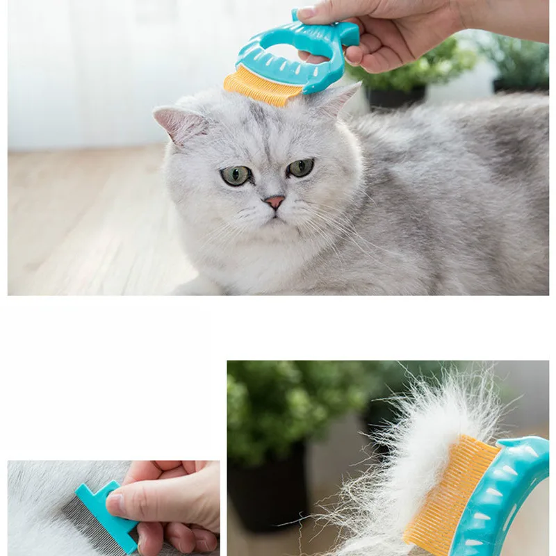 Новый кошачий гребень в форме ракушки для волос кошек специальный открытый узел
