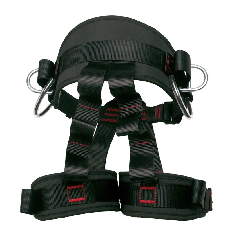 Camping Safety Belt 25KN Outdoor Rock Climbing Outdoor Expand Training Half Body Harness Protective Supplies Survival Equipment