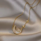 Женское изящное романтичное ювелирное изделие из стерлингового серебра 925 пробы с цирконом