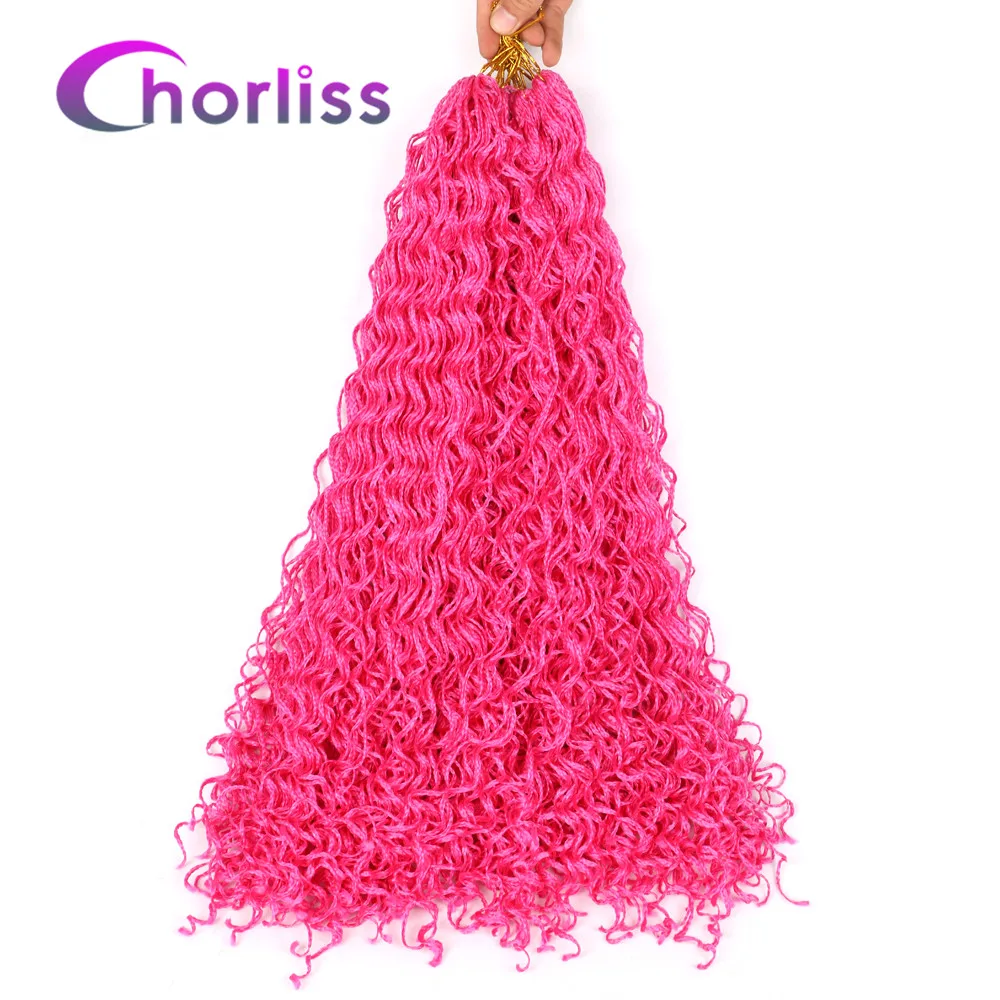 Pink Zizi косички, тонкие, микро, вязанные крючком косички, синтетические волосы для наращивания, Chorliss, серые, фиолетовые, розовые, светлые, коричневые, каштановые, вязанные волосы - Цвет: Pink