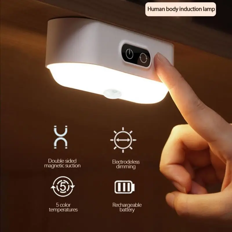 

Table Lamp Human Body Induction LED Eye Protection Light Portable Night Light Adjustable Dormitory Lamp Home School Student Tool