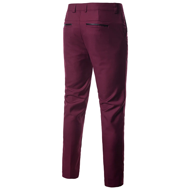 

2020 Fashion New Men's Solid Color Casual Pants / Men's Suit Trousers