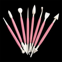 8pcsset clay modeling tools plastic wax carving pottery tools carving sculpture shaper polymer clay sculpting set