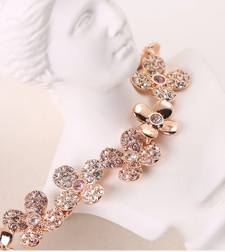 

Original 1:1ELDERFLOWER Bracelet Lady Rose Gold Flower Bracelet