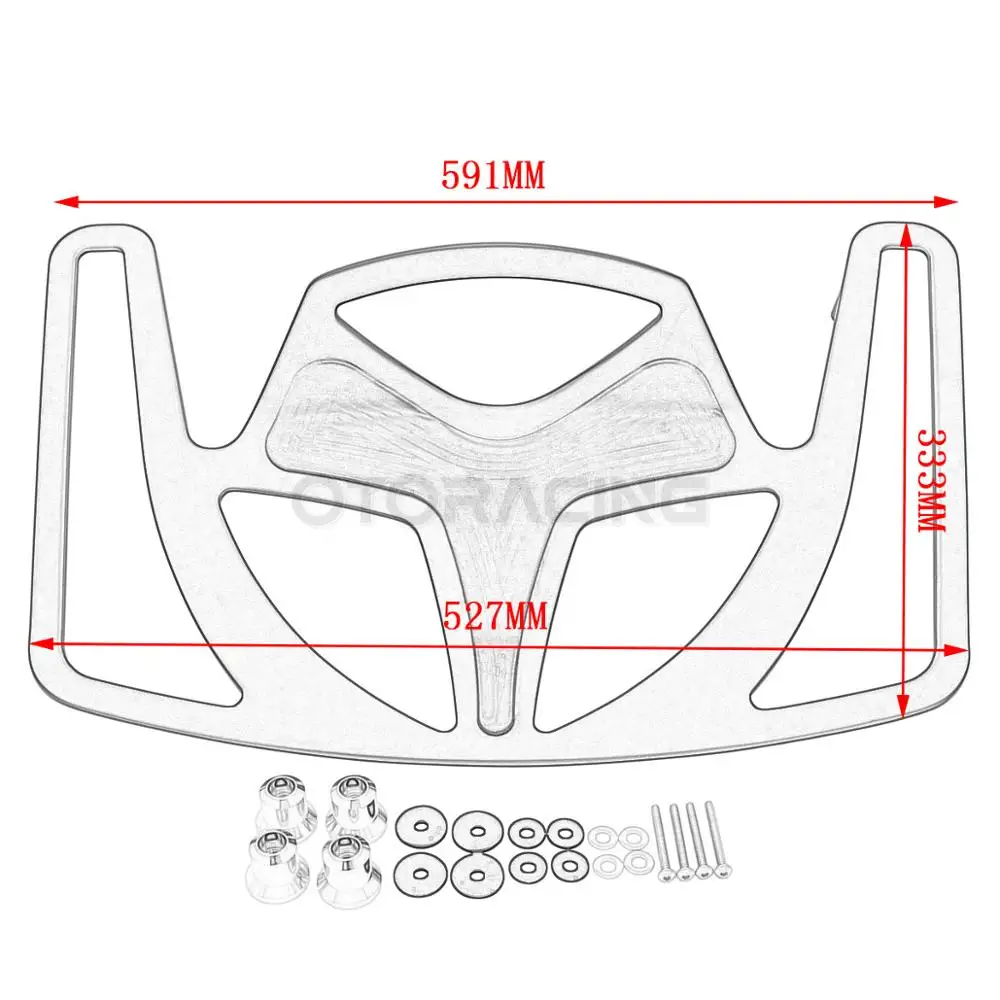 Motorcycle Aluminum Trunk Luggage Rack For Honda Goldwing GL1800 GL 1800 2001-2009 2010 2011 2012 2013 2014 2015 2016 2017 enlarge