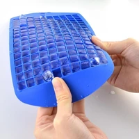 food grade silicone 160 grids ice tray fruit ice cube maker diy creative small ice cube mold square shape kitchen accessories