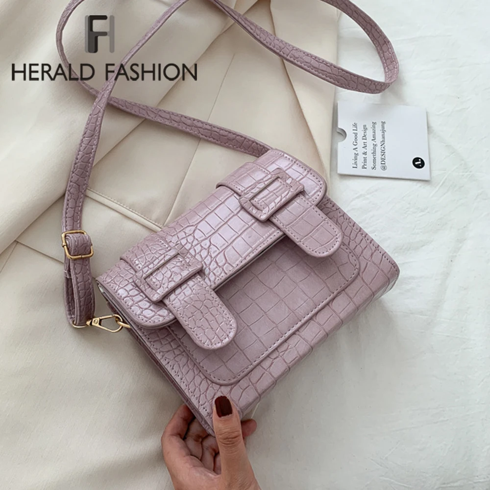 

Retro Crocodile Pattern Crossbody Bag Women Fashion Handbag Luxury Design Shoulder Bags Messenger Bag Ladies PU Leather Purse