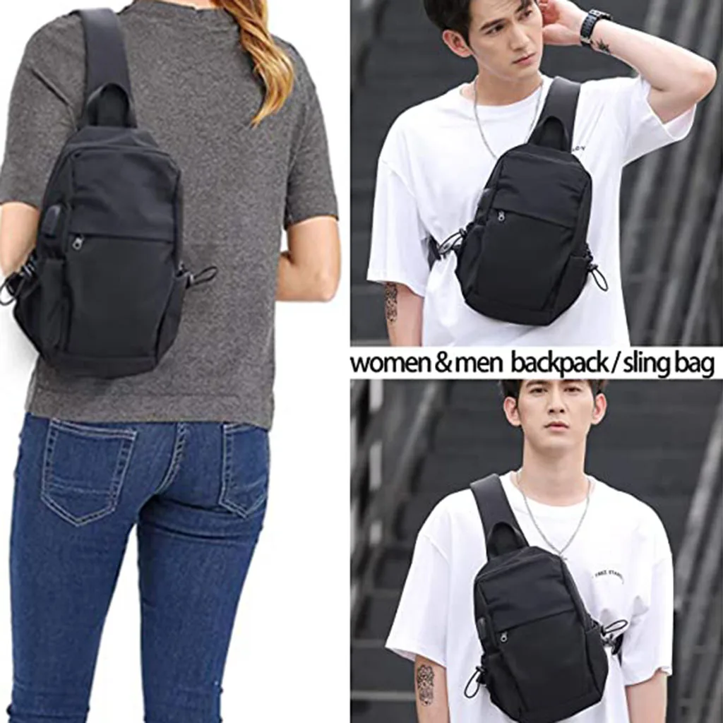 Sling Bag Chest Shoulder Backpack Crossbody Bags for Men Women Travel Outdoors Business
