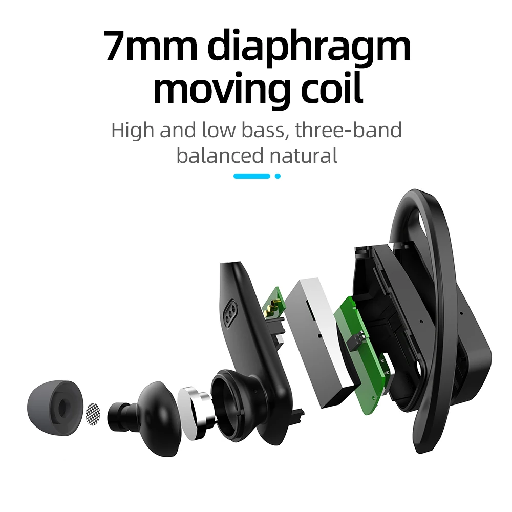 TWS наушники T11 Беспроводные с поддержкой Bluetooth и светодиодный фоном|Наушники