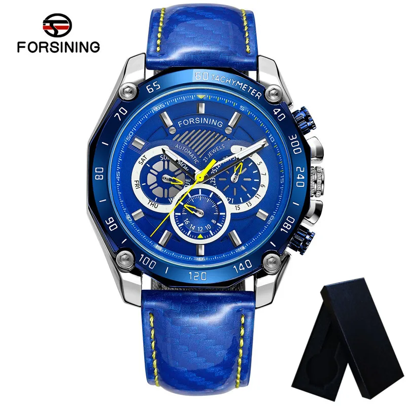 FORSINING автоматические механические мужские наручные часы военные спортивные Топ