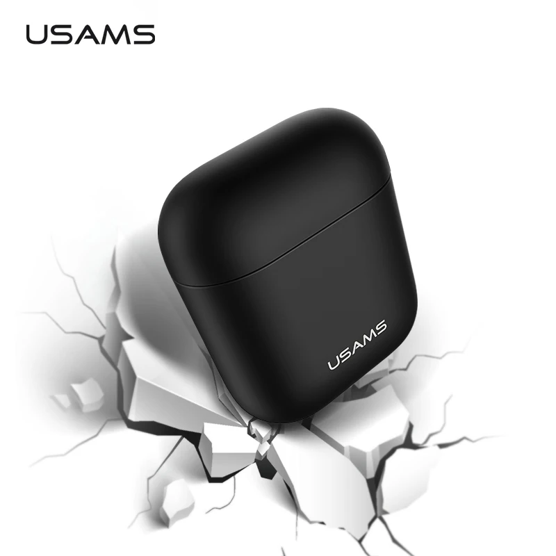 USAMS ТПУ Мягкий силиконовый чехол для Apple Airpods противоударный Air Pods кожухи головных