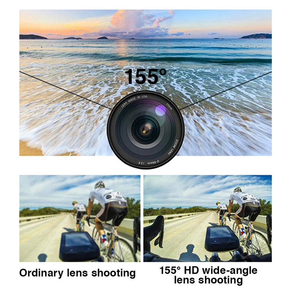 Умные очки Full HD 1080P Wi Fi камера для IOS и Android мини портативные спортивные