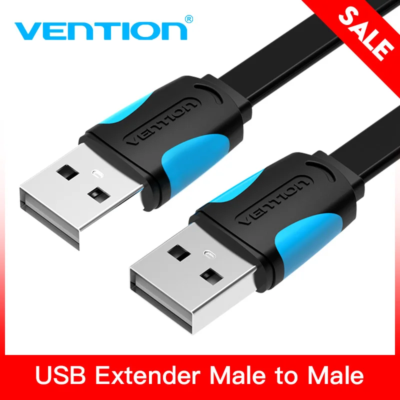 Vention USB-USB кабель Тип A папа-папа USB 2,0 кабель-удлинитель для жесткого диска радиатор Компьютерная камера кабель-удлинитель USB