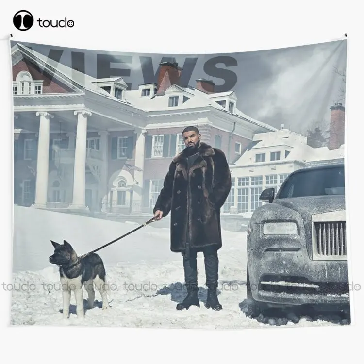 

Drake With Dog Views Tapestry Tapestry Giant Wall Tapestry Tapestry Wall Hanging For Living Room Bedroom Dorm Room Home Decor