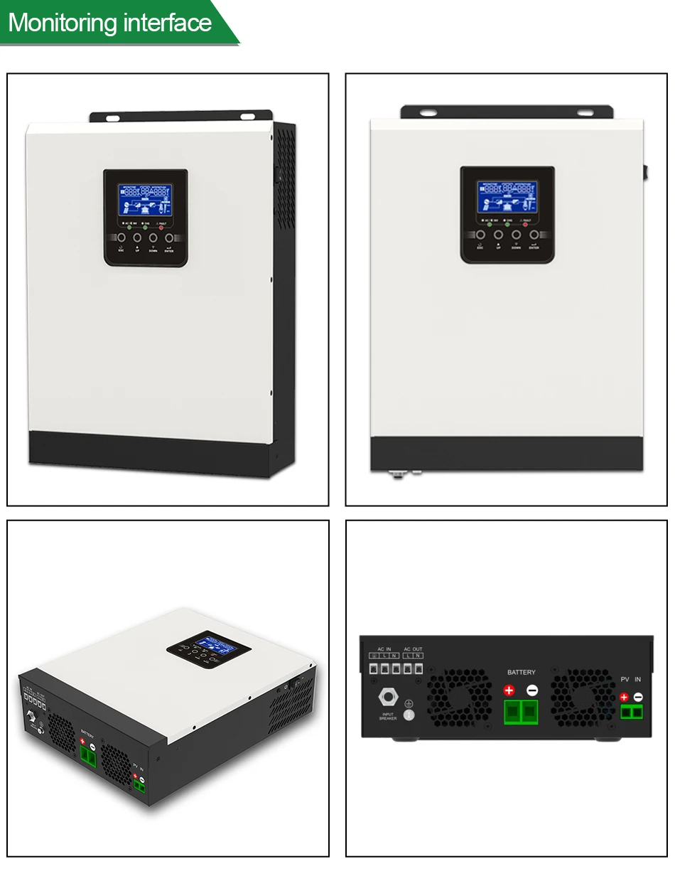 PowMr 3KVA/2400W Pure Sine Wave 24V 220V Hybrid Inverter Built-in 50A PWM Solar Charge Controller Battery Charger Inversor HPS3K |