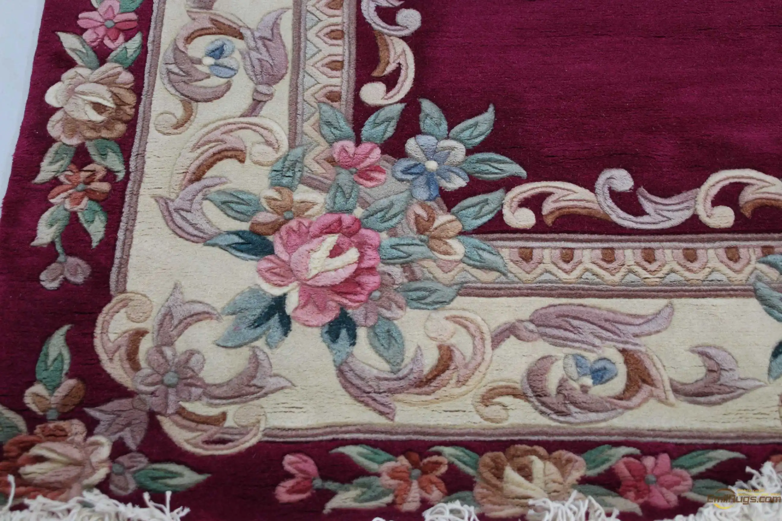 Китайский ковер aubusson шерстяной французский около 6 дюймов X 9 толстый плюшевый