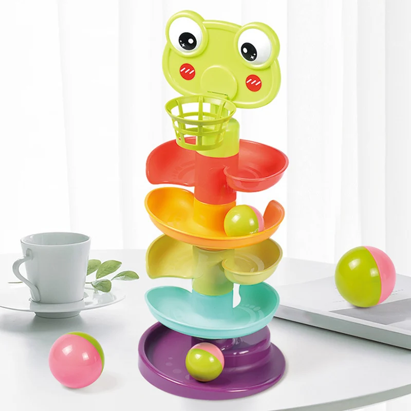 

Funny Cartoon Animal Pig Track Stacking Game Toys Kids Removable Slide Track Stacked Board Game Toy Family Party Games Xmas G