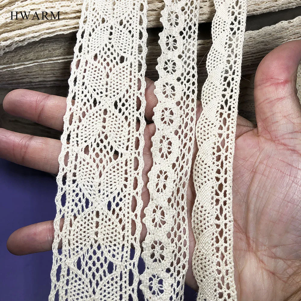 

30yard Cotton Lace Fabric Craft Needlework Sewing Trimming Clothing Skirt Accessories Merry Christmas Wedding Decoration For Hom