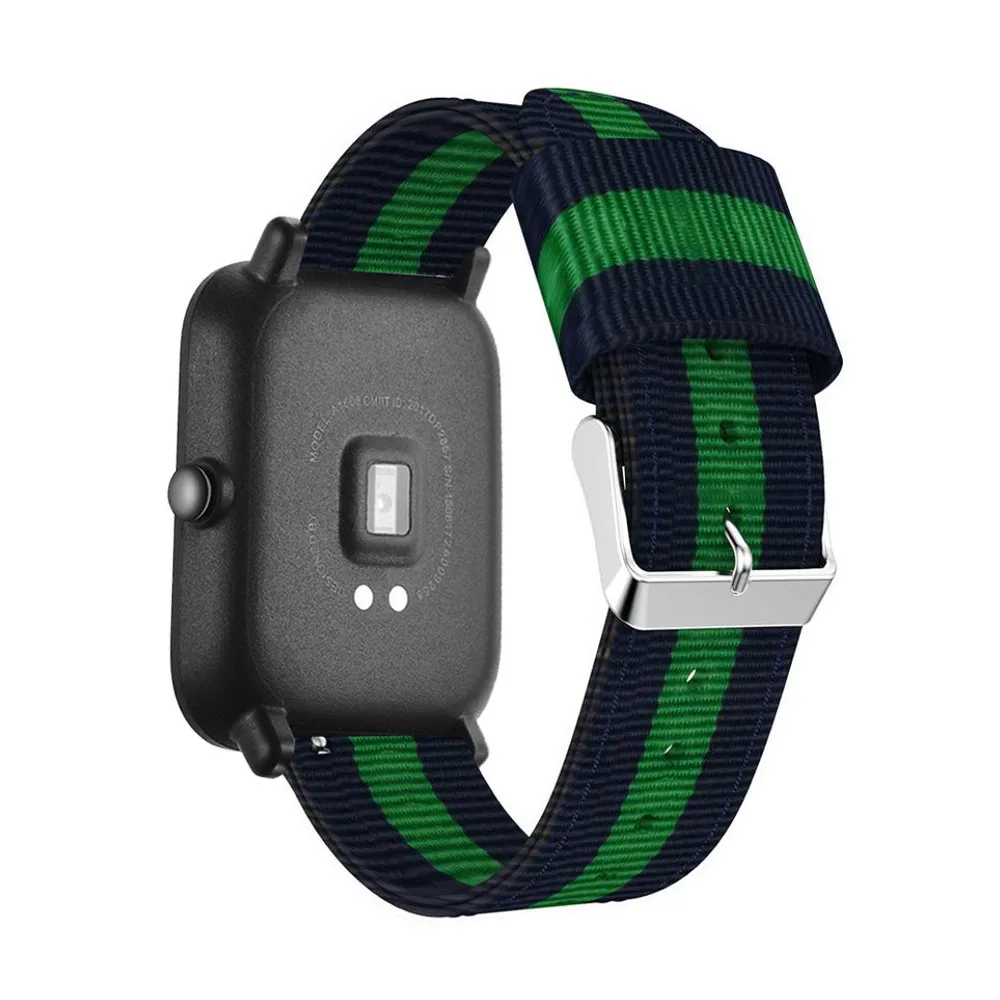 Нейлоновый тканевый ремешок на запястье для Xiaomi huami Amazfit Bip BIT PACE Lite Youth Watch Band Garmin