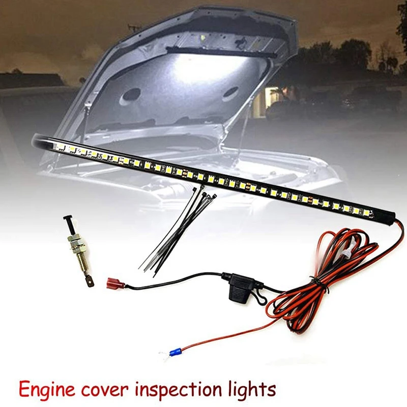 

Universal Car LED Hood Light Bar Car Working Light Inspection Lighting Lamp Automatic Switch Control LED Car Light Bar
