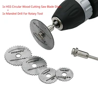 top selling 1x hss circular wood cutting saw blade discs 1x mandrel drill for rotary tool support wholesale and dropshipping