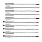 Кабель питания постоянного тока, 5,5x2,1 мм, штекер и гнездо, белый, 12 В, 5,5*2,1 мм