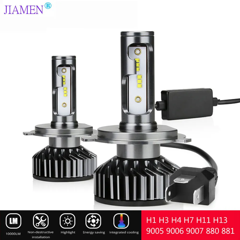 

FUXUAN H7 светодиодный H4 лампы H1 светильник Mini светодиодный H11 9005 9006 9012 противотуманные светильник ры s 12000LM 100 Вт 6500K 12 в 24 В автомобильные ходовые...