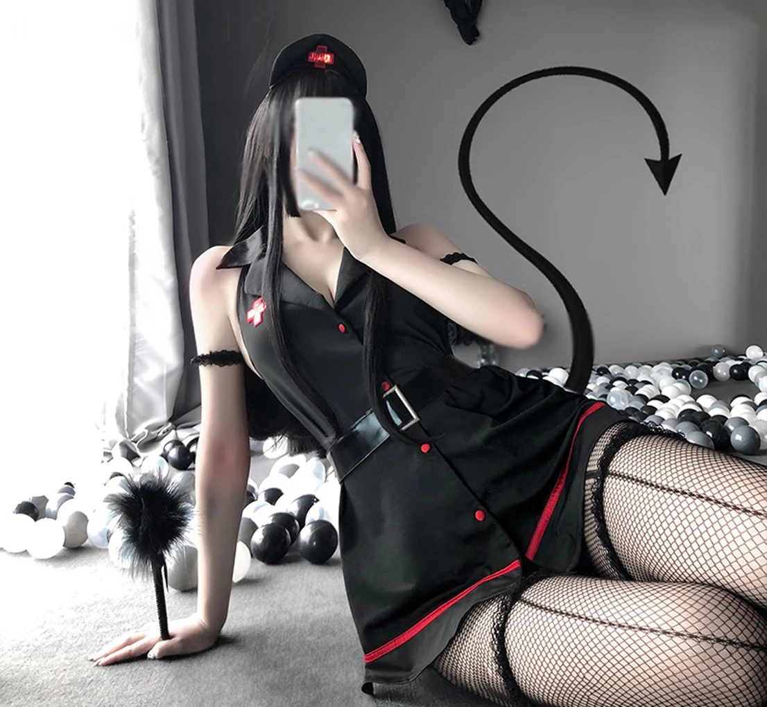 

Women Nurse Uniform Role Play Cosplay Fancy Dress Set Sexy Lingeries Set Maid Waitress Servant Lingeries Sexy Nightgowns