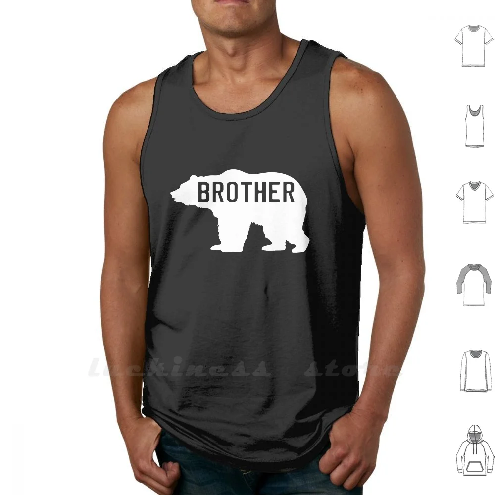 

Brother Bear Tank Tops Vest Sleeveless Bear Brother Family Sibling Animals