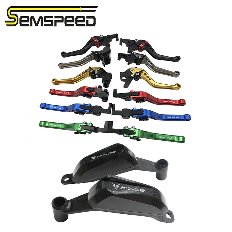 SEMSPEED мотоцикл MT 09 короткие рычаги защита двигателя слайдер для YAMAHA MT09 TRACER 2014 2020