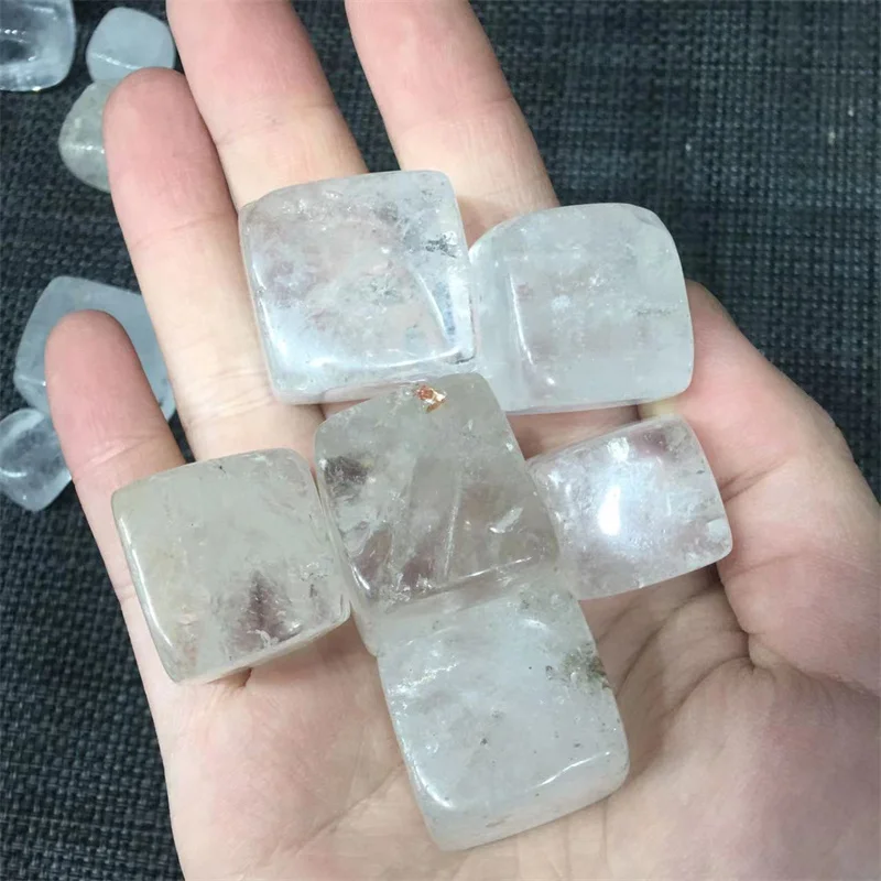 

Natural Quartz Crystal Cube Stones Healing Reiki Tumbled Gemstones Home Decoration