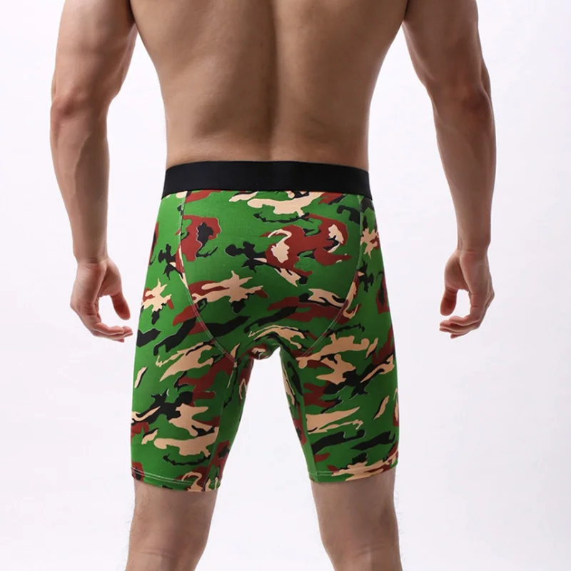 Зеленый Хлопковые боксеры, длинные Ethika размера плюс, нижнее белье Ethika, мужское нижнее белье, Calecon, боксеры, Homme, сексуальные боксеры для мужчин, нижнее белье, шорты, 5XL - Цвет: Зеленый