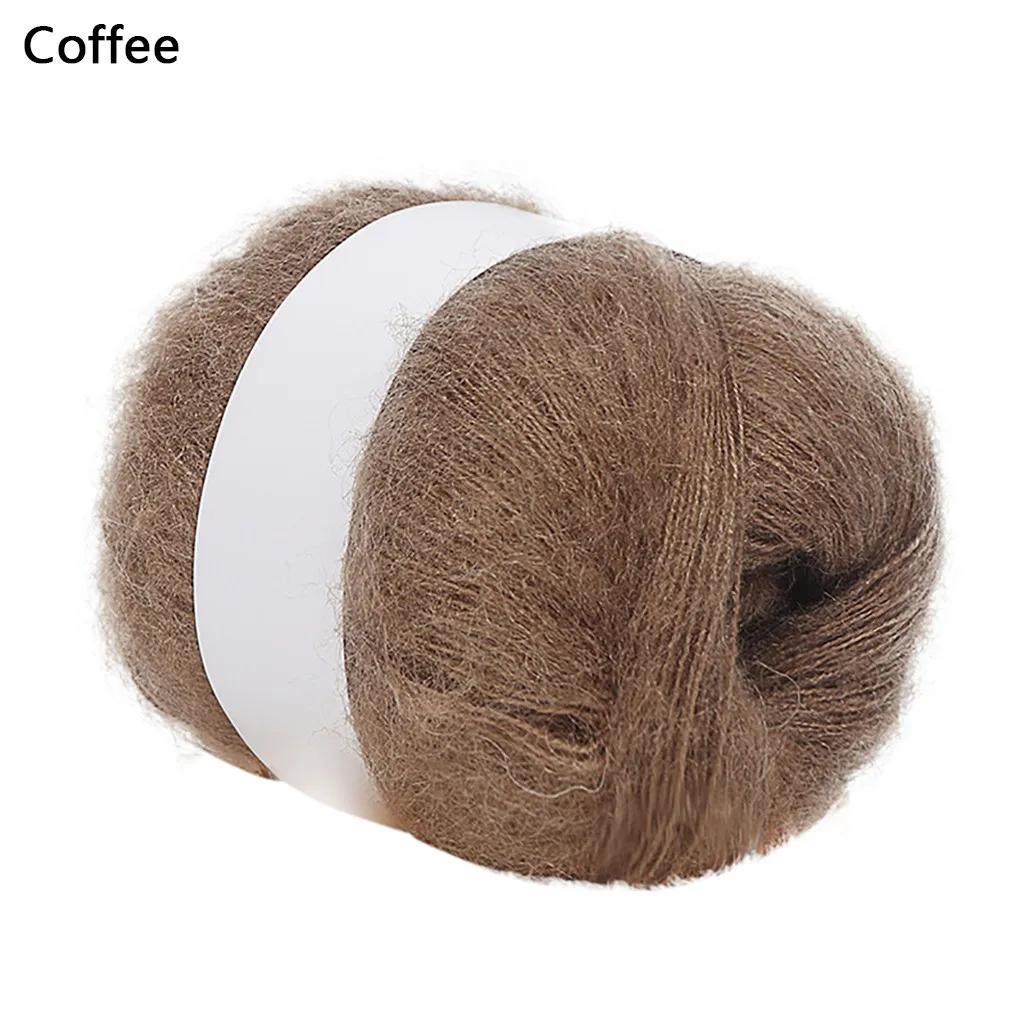 Coffee 25 г шерстяная нить DIY тканая пряжа ручное вязание крючком одеяло пряжа камвольная шерстяная нить красочное рукоделие - Цвет: Coffee