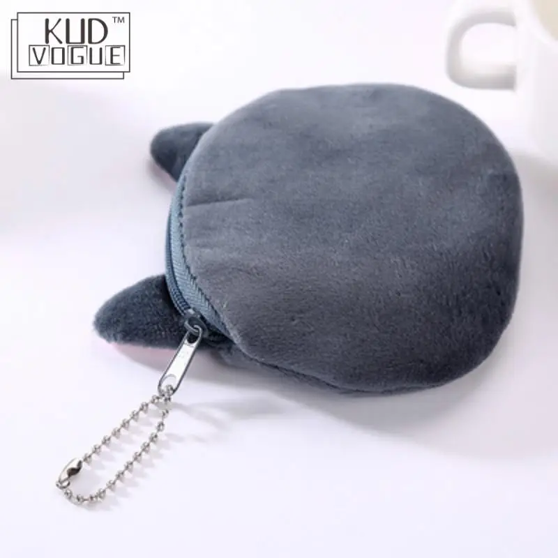 Высокое качество Kawaii милый женский кошелек с кошкой маленький брелок плюшевый хлопок сумка для монет карман на молнии Сумочка для монет подарок для девочек мини-сумка