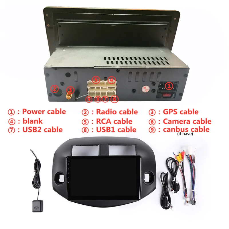 Головное устройство для Toyota RAV4 10 1 дюйма 4 Гб ОЗУ 8 ядер Android DVD GPS навигация 2007 2008 2009