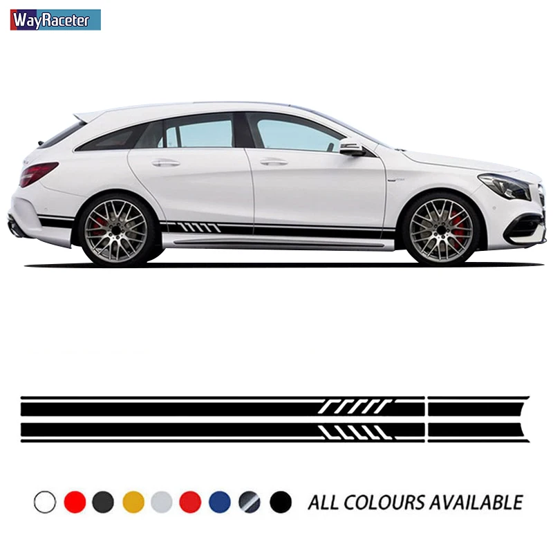

Edition 1 Door Side Stripes Sticker Shooting Brake Decal For Mercedes Benz C117 X117 W117 C118 X118 CLA Class CLA45 AMG CLA35